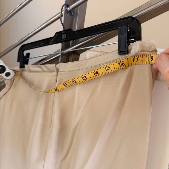 Valentino Beige Asymmetrical Draped Ruffle Skirt - Picture 8 of 12